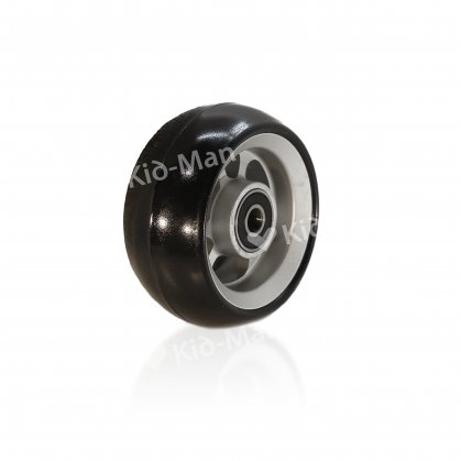 3" ALU. WHEEL, SILVER, 80X34 MM