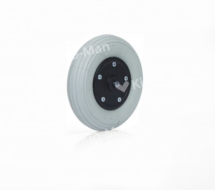 7" PNEUMATIC WHEEL, 175 X 45 MM, SPLIT RIM WITH DISTANCE BUSHES FOR 60 MM FORK