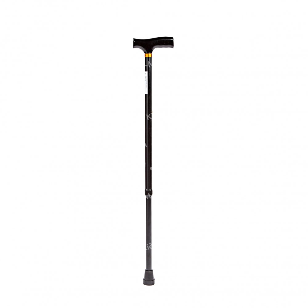 Aluminium walking stick (wooden handle)