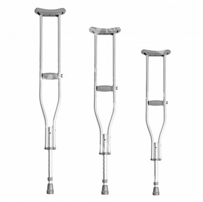 ALUMINIUM UNDERARM CRUTCH, SIZE S