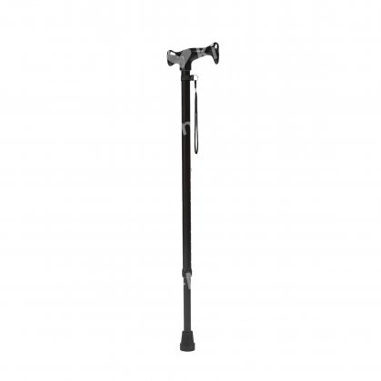 ALUMINIUM WALKING STICK (PLASTIC HANDLE)