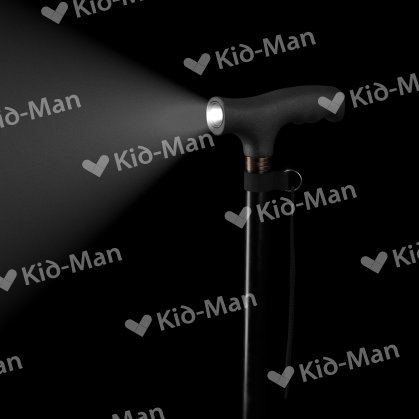 ALUMINIUM WALKING STICK WITH LED SPOTLIGHT