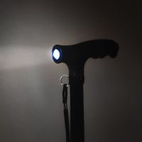 ALUMINIUM WALKING STICK WITH LED SPOTLIGHT