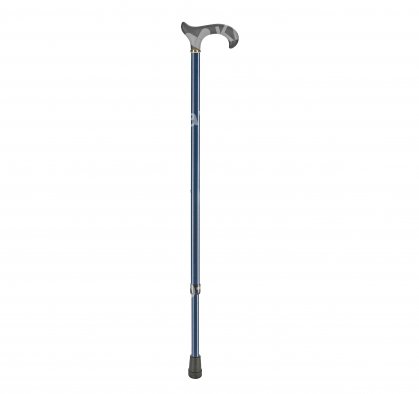 ALUMINIUM WALKING STICK WITH SOFT HANDLE BLUE