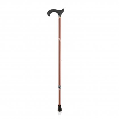 ALUMINIUM WALKING STICK WITH SOFT HANDLE BRONZE