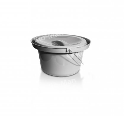 BUCKET WITH LID FOR COMMODE