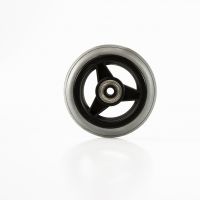 FRONT CASTER PU GREY, SIZE 100X30 MM