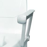 HEIGHT-ADJUSTABLE RISER FOR TOILET SEAT WITH LID