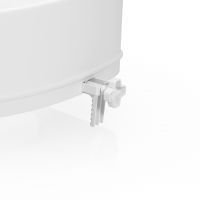 RAISED TOILET SEAT WITH LID, HEIGHT 10 cm