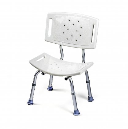 SHOWER CHAIR WITH WIDE BACKREST